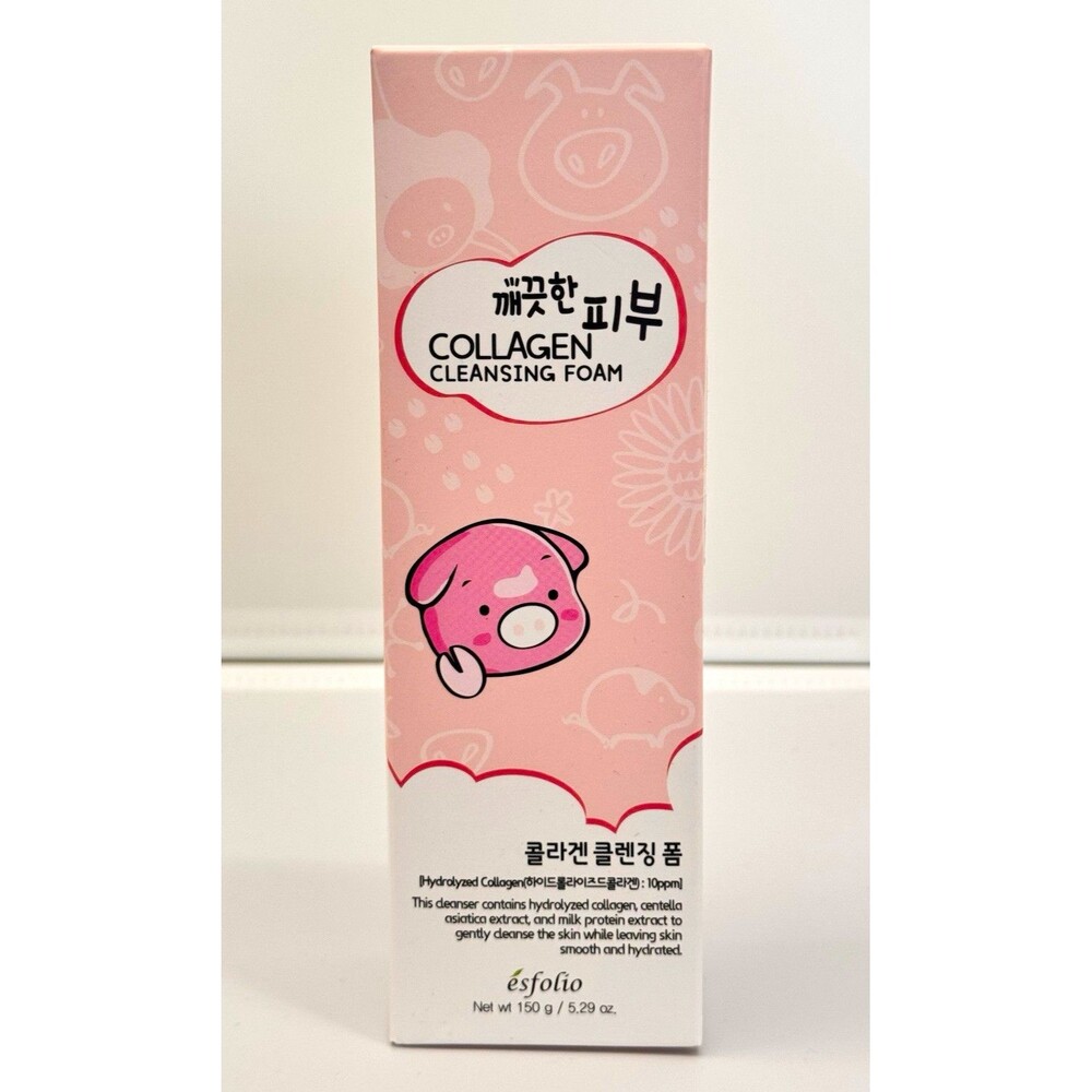 Esfolio Collagen Cleansing Facial Foam 150g 5.29 oz New Sealed Korean Skincare